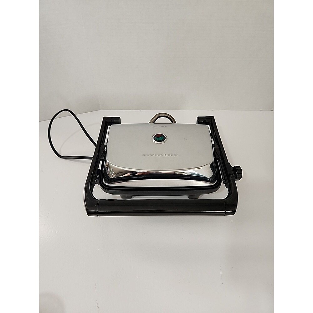 Hamilton Beach 25460Z Panini Press - Silver Works Excellent
